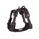 Chai's Choice Premium Outdoor Adventure 3M Polyester Reflective Front Clip Dog Harness, Black, Large: 27 to 32-in chest