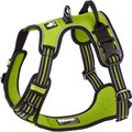 Chai's Choice Premium Outdoor Adventure 3M Polyester Reflective Front Clip Dog Harness, Green, Large: 27 to 32-in chest
