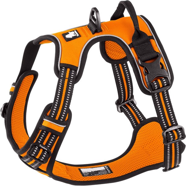 Chai's Choice Premium Outdoor Adventure 3M Polyester Reflective Front Clip Dog Harness, Orange, Large: 27 to 32-in chest slide 1 of 11
