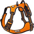 Chai's Choice Premium Outdoor Adventure 3M Polyester Reflective Front Clip Dog Harness, Orange, Large: 27 to 32-in chest