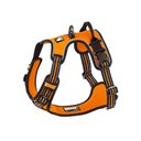 Chai's Choice Premium Outdoor Adventure 3M Polyester Reflective Front Clip Dog Harness, Orange, Large: 27 to 32-in chest