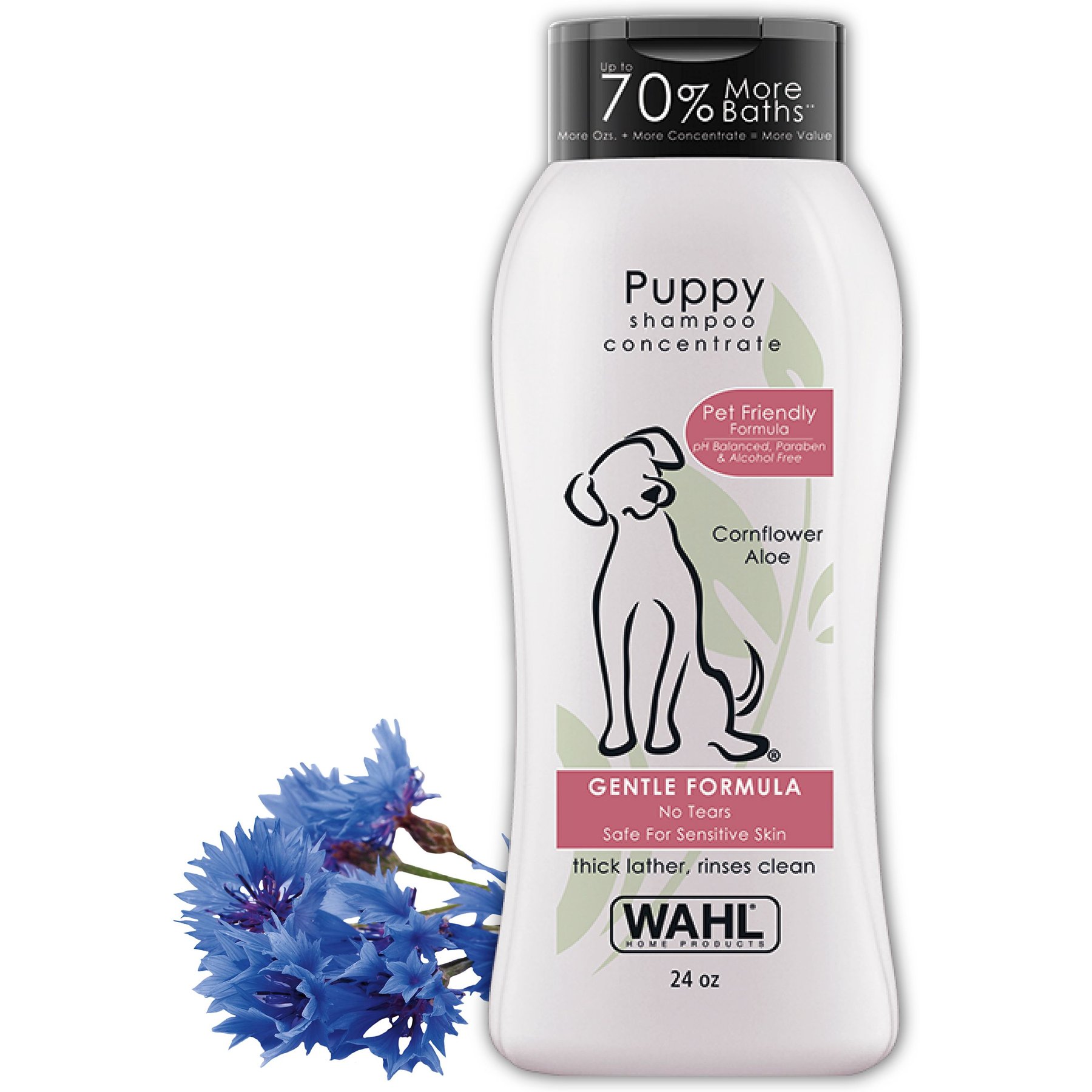 Wahl Gentle Formula Tearless Puppy Shampoo, Cornflower & Aloe Scent