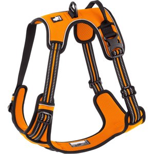 Chai's Choice Premium Outdoor Adventure 3M Polyester Reflective Front Clip Dog Harness, Orange, X-Large: 32 to 42-in chest