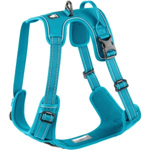 Chai's Choice Premium Outdoor Adventure 3M Polyester Reflective Front Clip Dog Harness, Teal Blue, X-Large: 32 to 42-in chest