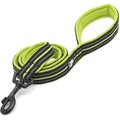 Chai's Choice Premium Outdoor Adventure Padded 3M Polyester Reflective Dog Leash, Green, 6.5-ft long, 1-in wide