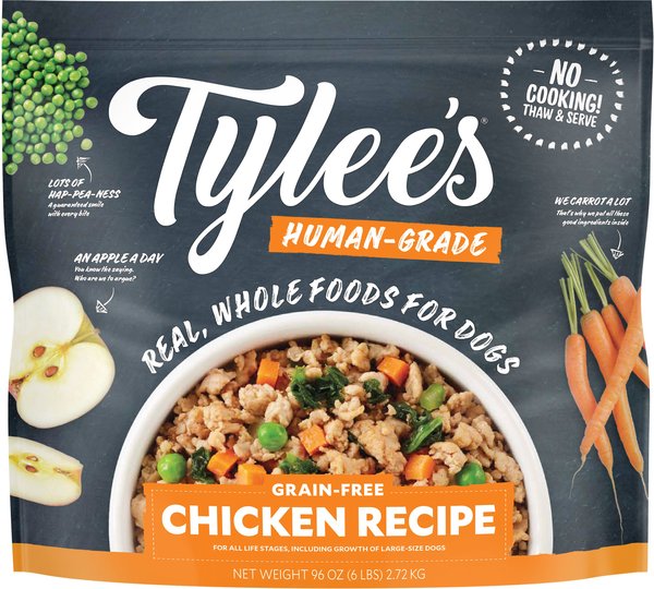 Tylee's Human-Grade Chicken Recipe Frozen Dog Food, 96-oz bag slide 1 of 7