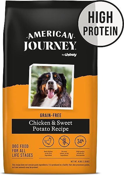 American Journey Chicken & Sweet Potato Recipe Grain-Free Dry Dog Food, 4-lb bag slide 1 of 10