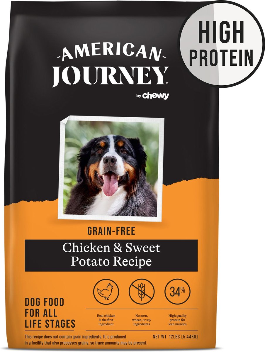 AMERICAN JOURNEY Grain Free Chicken Sweet Potato Recipe Dry Dog