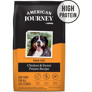American Journey Chicken & Sweet Potato Recipe Grain-Free Dry Dog Food, 24-lb bag