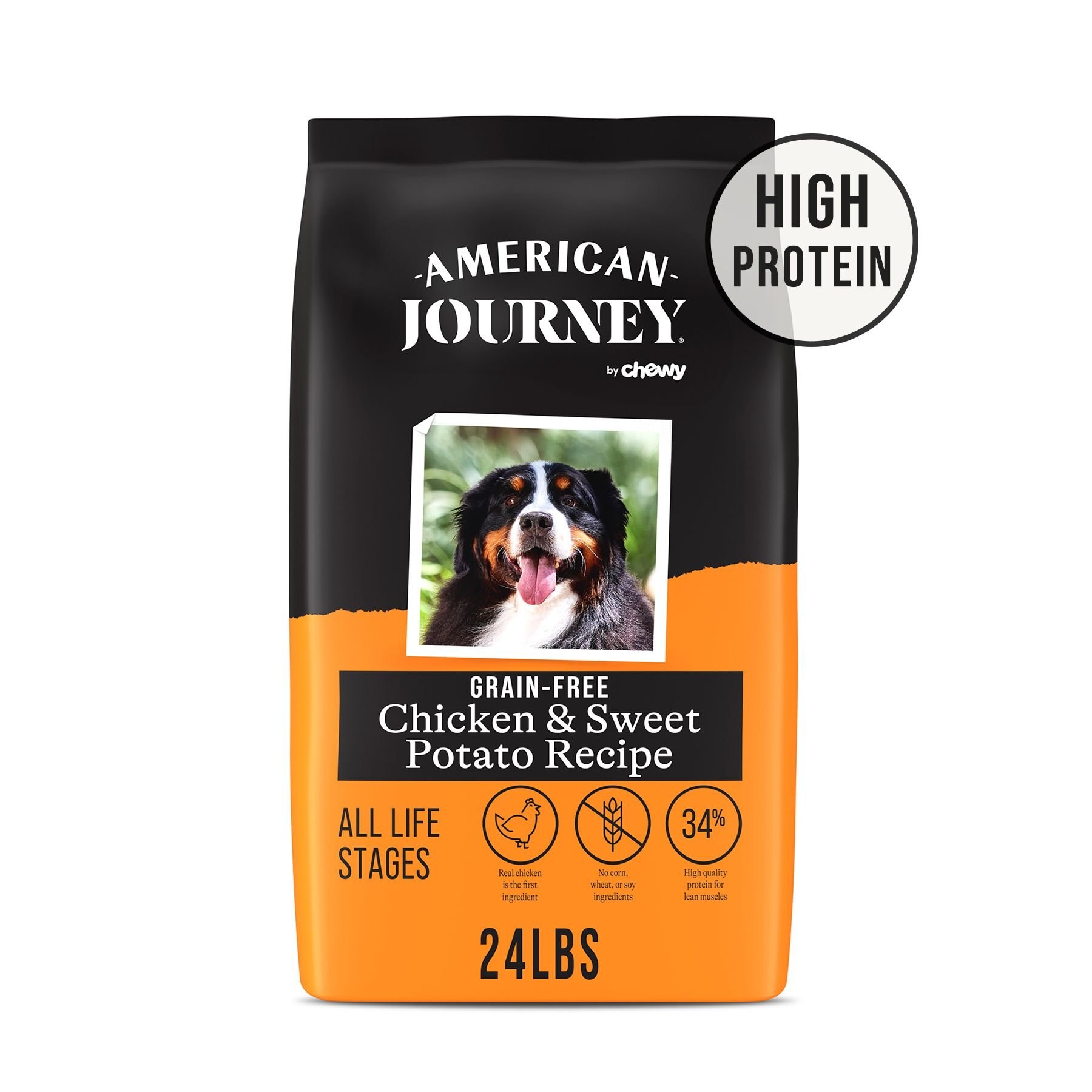 AMERICAN JOURNEY Chicken & Sweet Potato Recipe GrainFree Dry Dog Food