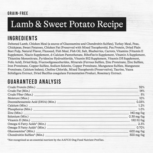 American Journey Lamb & Sweet Potato Recipe Grain-Free Dry Dog Food, 24-lb bag