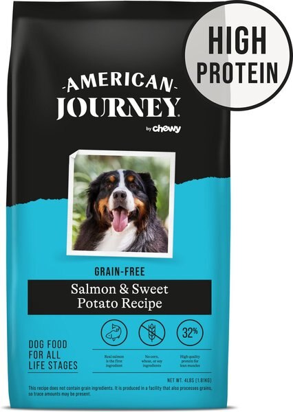 American Journey Salmon & Sweet Potato Recipe Grain-Free Dry Dog Food, 4-lb bag slide 1 of 10