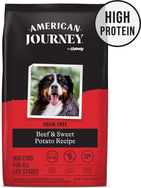 American Journey Beef & Sweet Potato Recipe Grain-Free Dry Dog Food, 24-lb bag slide 1 of 10