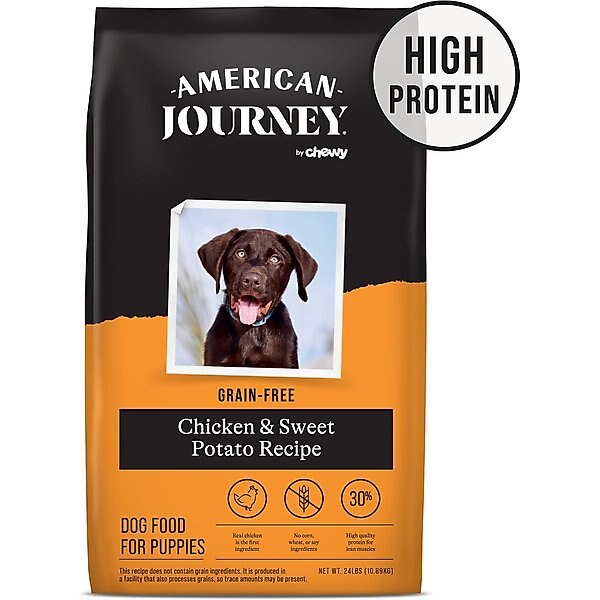 AMERICAN JOURNEY Puppy Lamb & Sweet Potato Recipe GrainFree Dry Dog