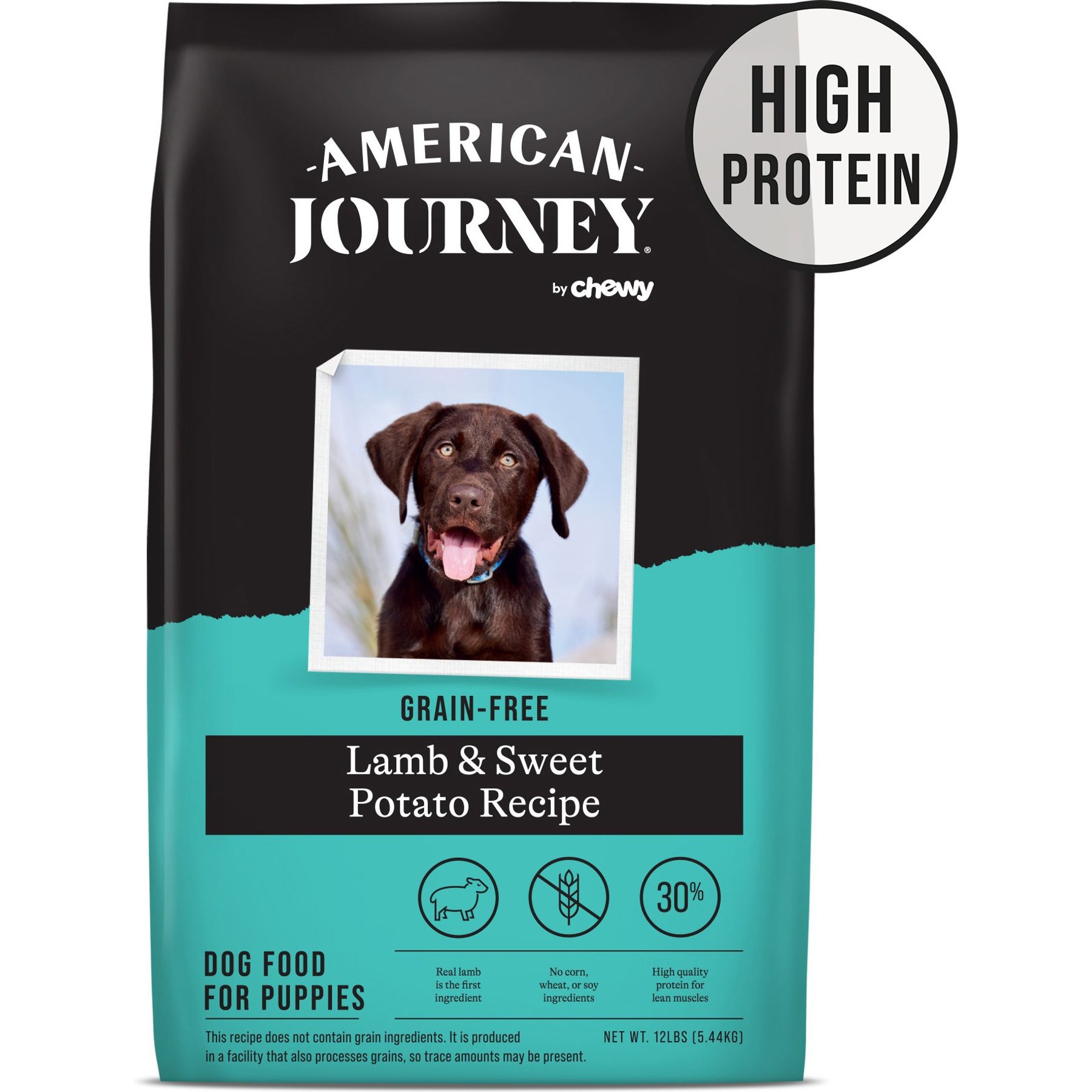 AMERICAN JOURNEY Grain Free Puppy Lamb Sweet Potato Recipe Dry