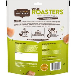 Rachael Ray Nutrish Savory Roasters Roasted Chicken Grain-Free Recipe Dog Treats, 12-oz bag