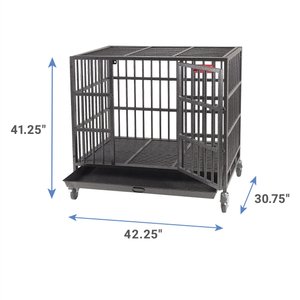 ProSelect Empire Single Door Steel Dog Crate, 41.25-in