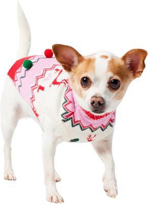 Show full view: Frisco Fa La La 3D Dog & Cat Turtleneck Sweater, X-Small slide 3 of 12