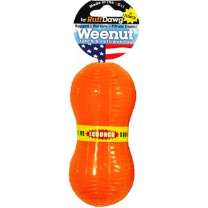 Ruff Dawg Crunch Peanut Treat Dispenser Dog Toy, Color Varies, Weenut