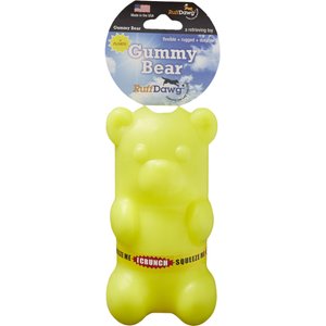 Ruff Dawg Crunch Gummy Bear Treat Dispenser Dog Toy, Color Varies