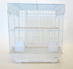 YML Square Top Small Bird Cage, 18 x 14 x 21-in, Medium, White