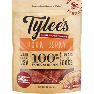 Tylee's Pork Jerky Dog Treats, 8-oz bag