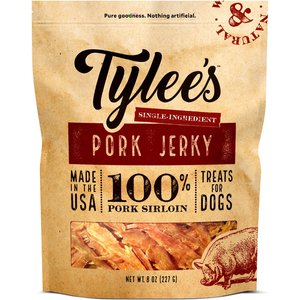 Tylee's Pork Jerky Dog Treats, 8-oz bag