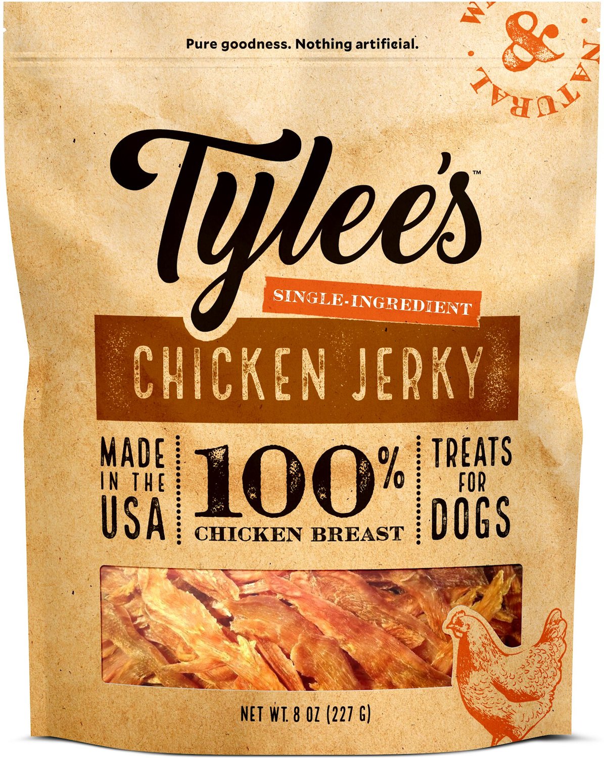 Tylee's Chicken Jerky Dog Treats, 8-oz bag