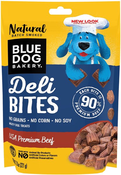 Blue Dog Bakery Premium Beef Deli Bites Dog Treats, 7.8-oz bag slide 1 of 3