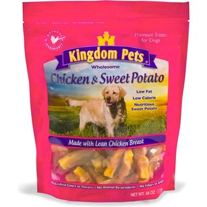 Kingdom Pets Chicken & Sweet Potato Jerky Twists Dog Treats, 48-oz bag