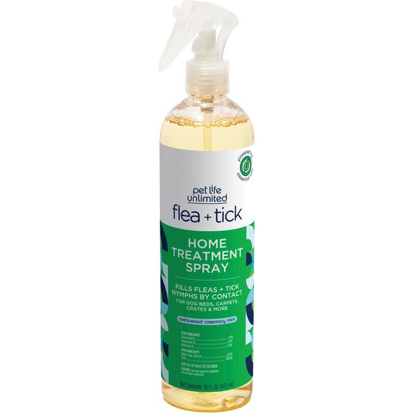 Pet Life Unlimited Flea & Tick Home Treatment Dog Spray, 16-fl oz bottle