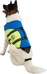 Paws Aboard Blue & Yellow Neoprene Dog Life Jacket, X-Large