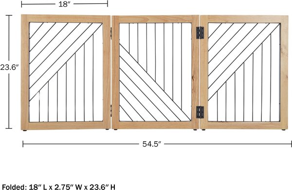 Pet Adobe 3-Panel Foldable Dog Gate
