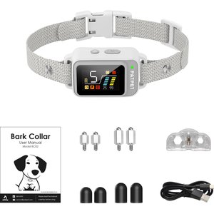 PATPET BC02 AI 5 Adjustable Sensitivity Anti Bark Control Training Dog Collar