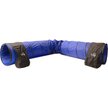 Better Sporting Dogs Agility Tunnel with Sandbags Dog Training Equipment, Blue, 16-ft
