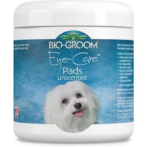 Bio-Groom Eye-Care Unscented Pads Dog, Cat & Small Pet Eye Wipes, 5.2-fl oz bottle