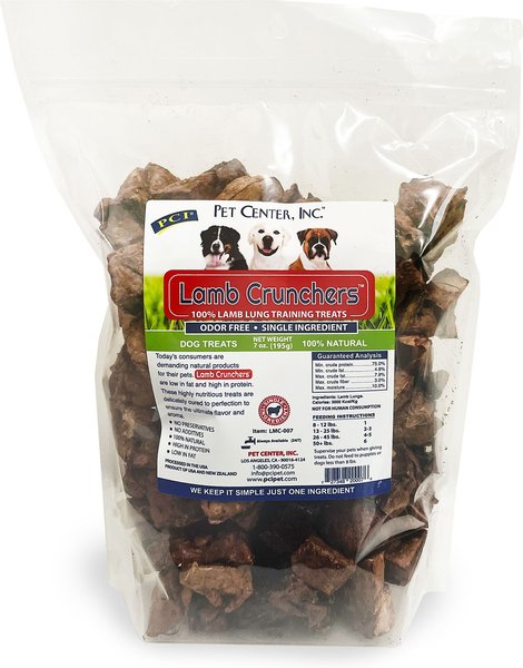 Pet Center Lamb Crunchers High Protein Dehydrated Dog Training Treats