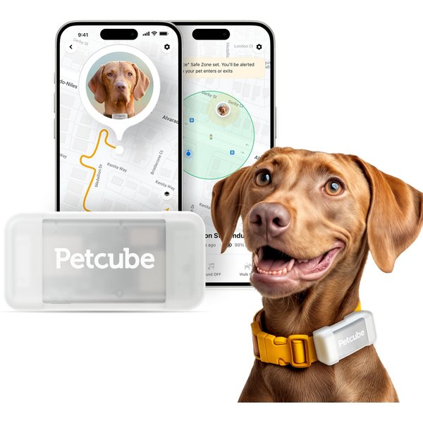 Tractive Cat & Dog GPS Tracker with Activity Monitoring, Fits any Collar, Dark Blue