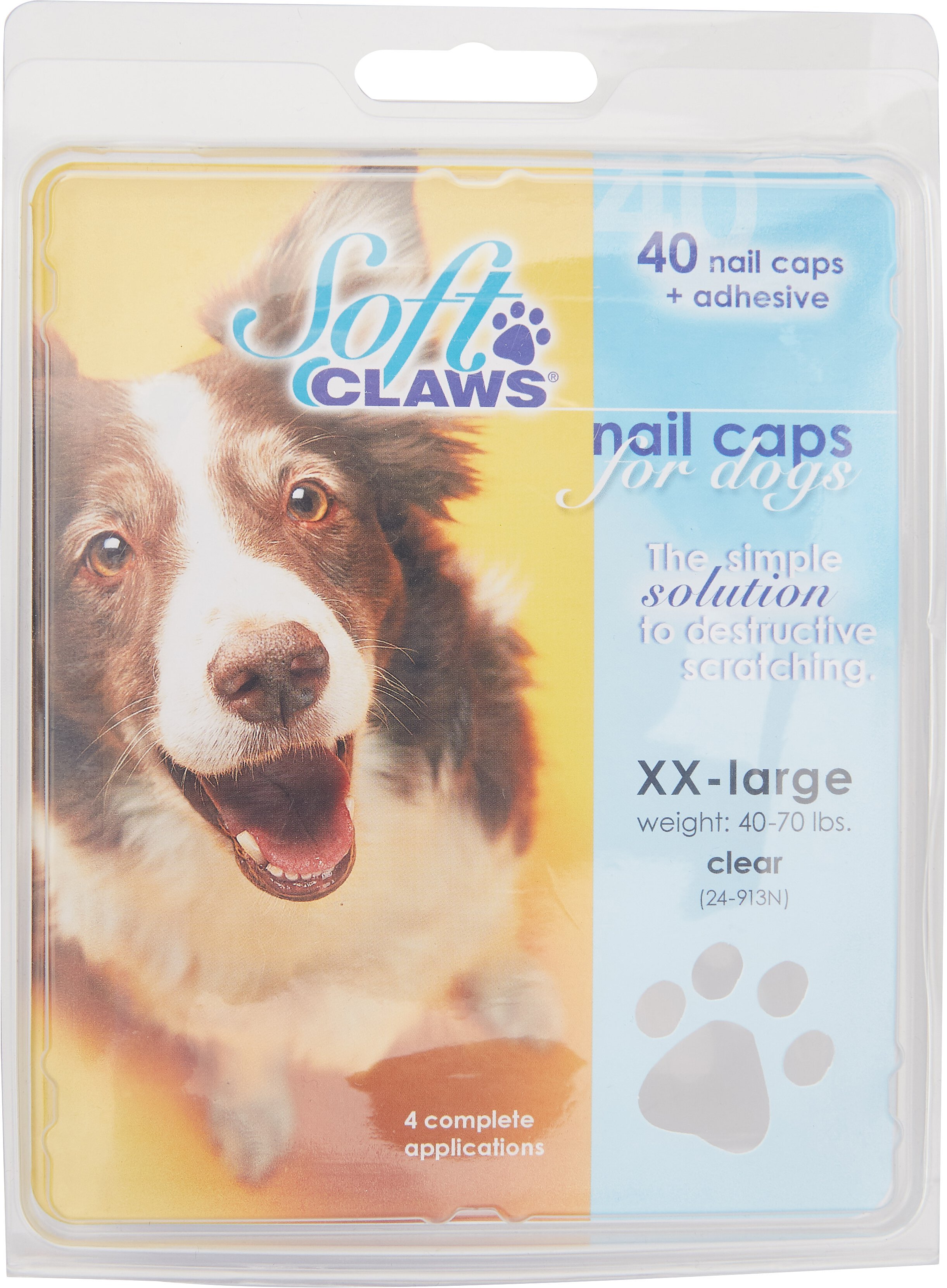 20PCS Soft Cat Dog Nail Caps Cat Nail Cover Pet Silicon Nail Protector With  Free Glue