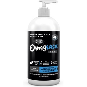 Finest for Pets Omegease Omega-Rich Fish Oil Dog & Cat Supplement, 32-oz bottle