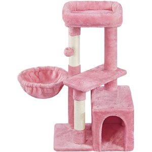 Yaheetech 33.5-in Plush Cat Tree & Condo, Pink