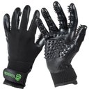 HandsOn All-In-One Pet Bathing & Grooming Gloves, Black, Medium