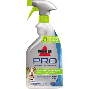 Bissell PRO Oxy Stain Destroyer Pet Pretreat Stain Remover Spray, 22-oz bottle