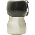 KONG H2O Stainless Steel Dog Water Bottle, Black, 9.5-oz
