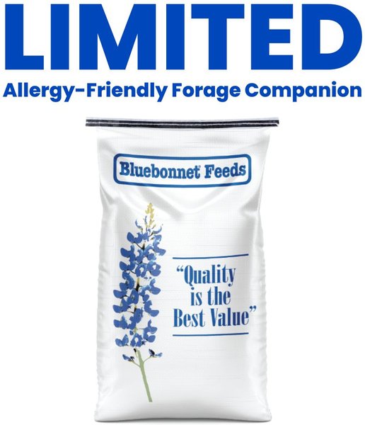 BLUEBONNET FEEDS Limited Ingredient Forage Balancer Horse Feed, 44-lb ...