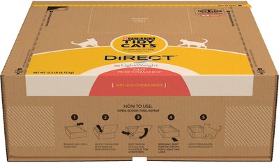 Tidy Cats Direct Disposable Litter Box with LightWeight Clumping Multiple Cat Litter, slide 1 of 1