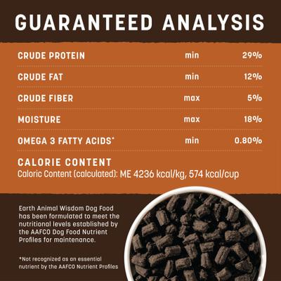 Show full view: Earth Animal Wisdom Air-Dried From the Soil Recipe Insect-Based Premium Natural Dog Food, 128-oz bag slide 6 of 11