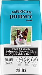 American Journey Protein & Grains Salmon, Brown Rice & Vegetables Recipe Dry Dog Food, 28-lb bag
