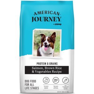 American Journey Protein & Grains Salmon, Brown Rice & Vegetables Recipe Dry Dog Food, 28-lb bag