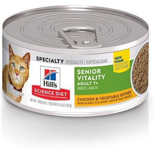 hill's science diet youthful vitality cat food